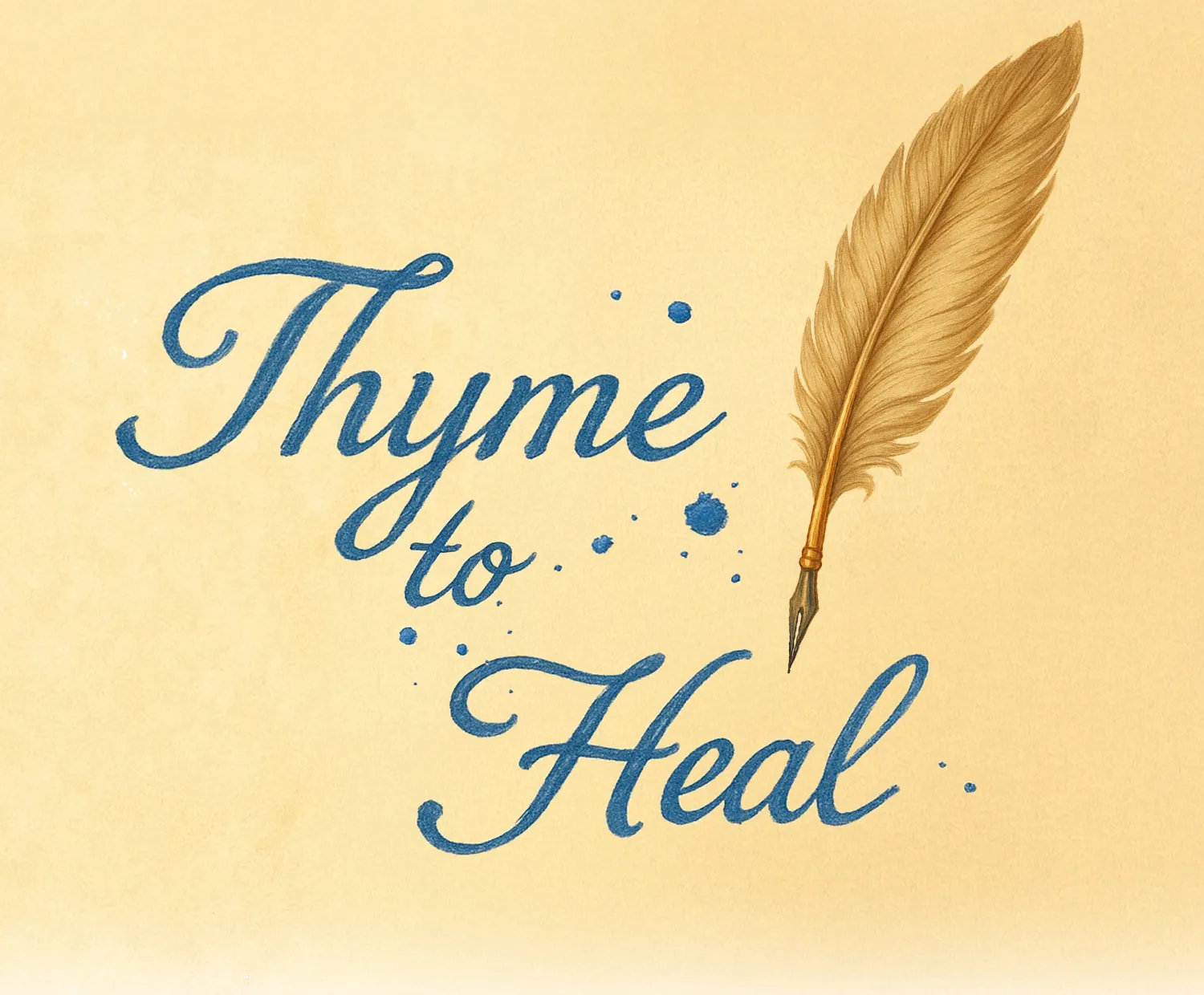 Thyme to Heal quill illustration